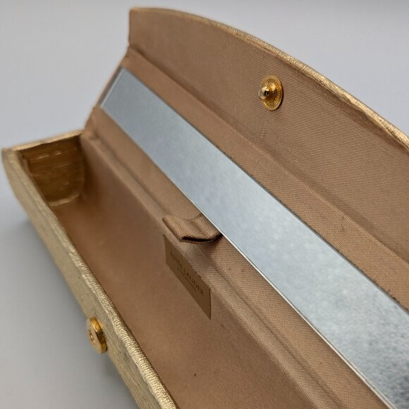 Estée Lauder Vintage Gold Textured Long Lipstick Case w/ Mirror 6.25", Very RARE - Picture 7 of 9